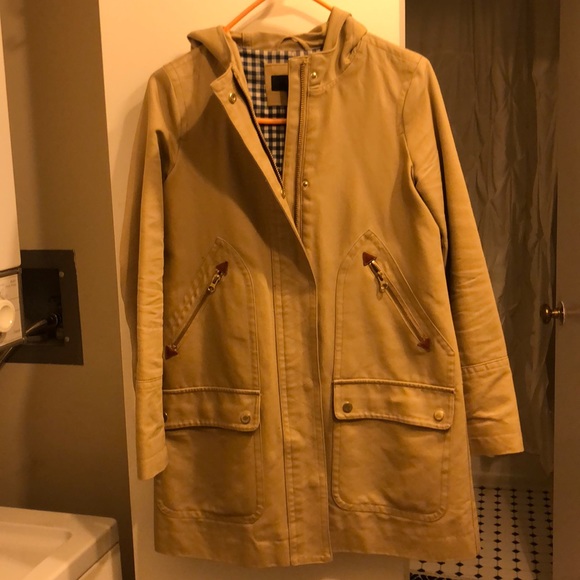 J. Crew Jackets & Blazers - J. Crew jacket with hood - mid rise length
